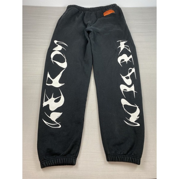 Heron Preston Sweatpants Joggers Black Size Large 2021 EUC - Picture 1 of 12